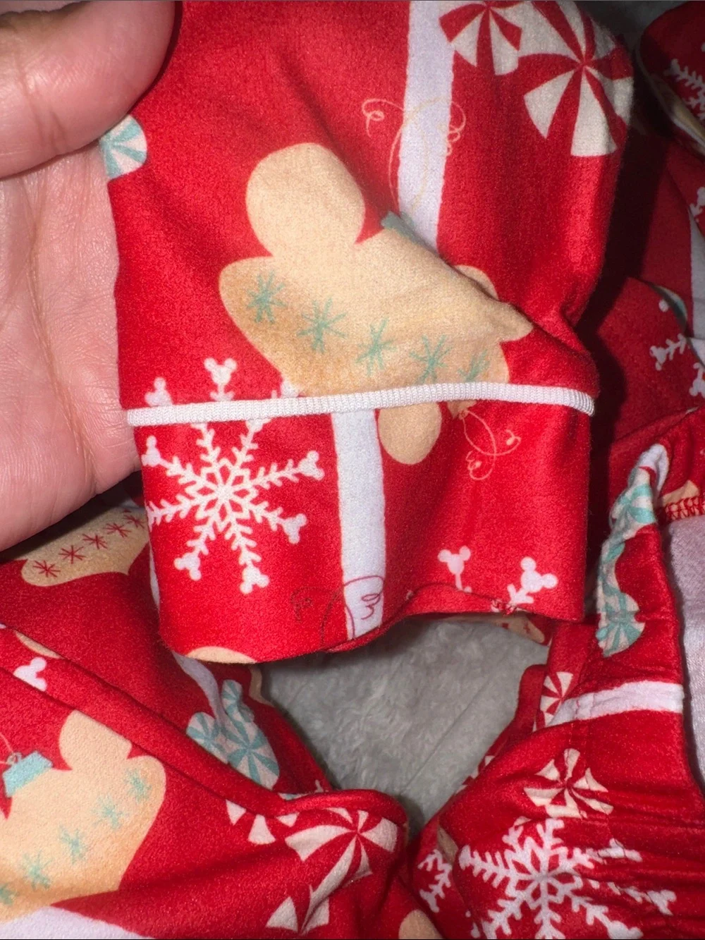 Disney Red Mickey Holiday Print Two-Piece Pajama Set